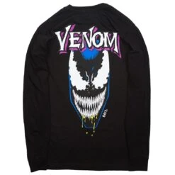 BAIT X Marvel Venom Men Grin Long Sleeve Tee (black)