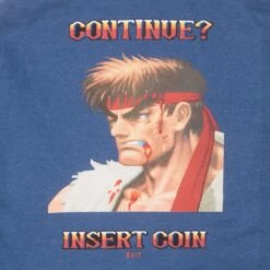 BAIT X Street Fighter Ryu Men Continue Crewneck Sweater (blue) 9 BAIT X Street Fighter Ryu Men Continue Crewneck Sweater (blue) -Tees Shop baryucontcrwbl 4