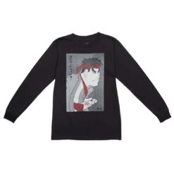 BAIT X Street Fighter X Kidokyo Men Ryu Long Sleeve Tee (black)