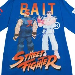 BAIT X Street Fighter Men Akuma Versus Ryu Stance Long Sleeve Tee (blue / Royal) 9 BAIT X Street Fighter Men Akuma Versus Ryu Stance Long Sleeve Tee (blue / Royal) -Tees Shop basfkumlsteebl 4