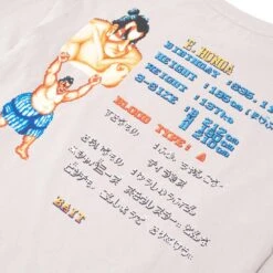 BAIT X Street Fighter Men Select Your Fighter E Honda Long Sleeve Tee (gray) -Tees Shop basfselectryugr 7 1