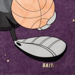 BAIT X Space Jam A New Legacy Men Marvin Legacy Crewneck Sweater (purple / Washed) -Tees Shop basp2marvcrwpur 3