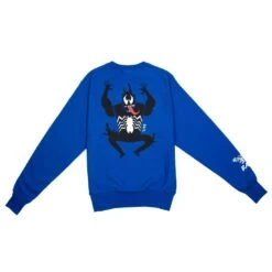 BAIT X Spiderman X Champion Men Spiderman Villains Crewneck Sweater (blue / Surf The Web) 6 BAIT X Spiderman X Champion Men Spiderman Villains Crewneck Sweater (blue / Surf The Web) -Tees Shop baspidvillcrbl 2