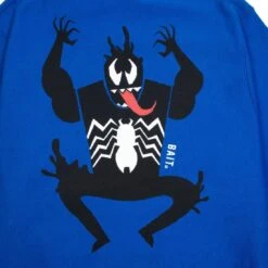 BAIT X Spiderman X Champion Men Spiderman Villains Crewneck Sweater (blue / Surf The Web) 7 BAIT X Spiderman X Champion Men Spiderman Villains Crewneck Sweater (blue / Surf The Web) -Tees Shop baspidvillcrbl 3