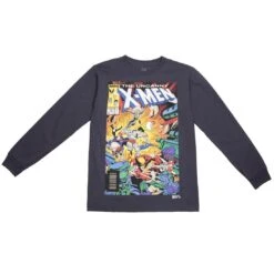 BAIT X Marvel Men The Uncanny X-MEN Long Sleeve Tee (navy / Dark Navy)