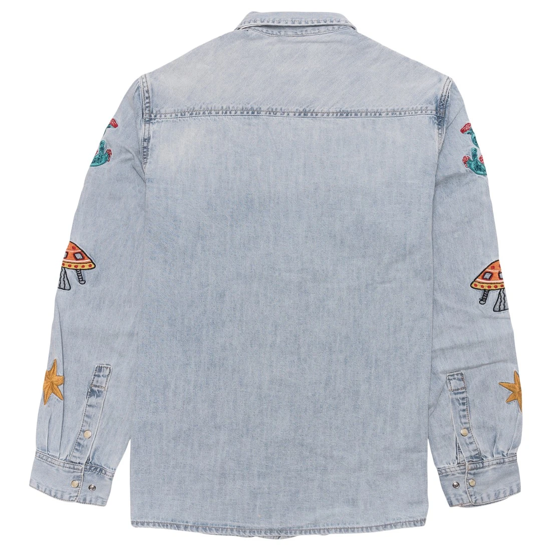 Billionaire Boys Club Men Hillside Long Sleeve Shirt (blue / Denim) 5 Billionaire Boys Club Men Hillside Long Sleeve Shirt (blue / Denim) - Image 3