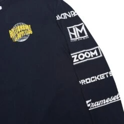 Billionaire Boys Club Men World Tour Long Sleeve Tee (navy) -Tees Shop bb8818309nvy 2