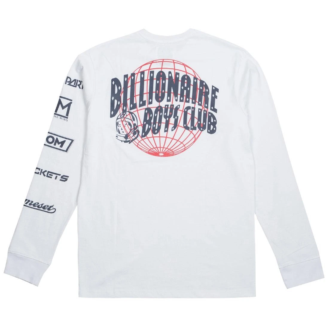 Billionaire Boys Club Men World Tour Long Sleeve Tee (white) 4 Billionaire Boys Club Men World Tour Long Sleeve Tee (white) - Image 2