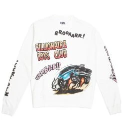 Billionaire Boys Club Men BB Roarr Crew Sweater (white / Snow White)
