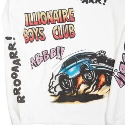 Billionaire Boys Club Men BB Roarr Crew Sweater (white / Snow White) -Tees Shop bb8911313wht 3