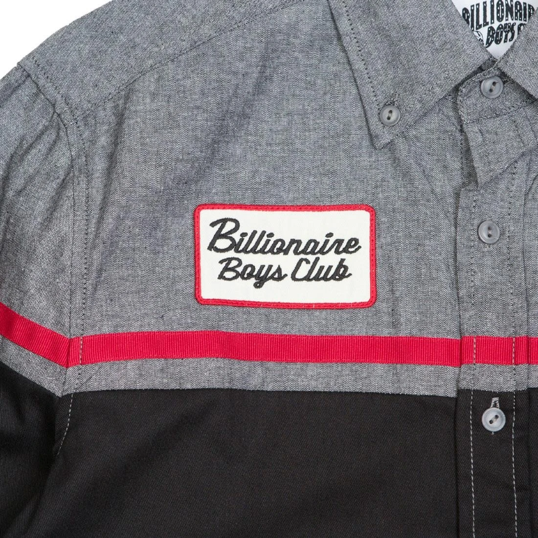Billionaire Boys Club Men Service Bay Long Sleeve Woven Shirt (gray / Chambray) 5 Billionaire Boys Club Men Service Bay Long Sleeve Woven Shirt (gray / Chambray) - Image 3