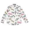 Billionaire Boys Club Men Burnout Woven Long Sleeve Shirt (white)