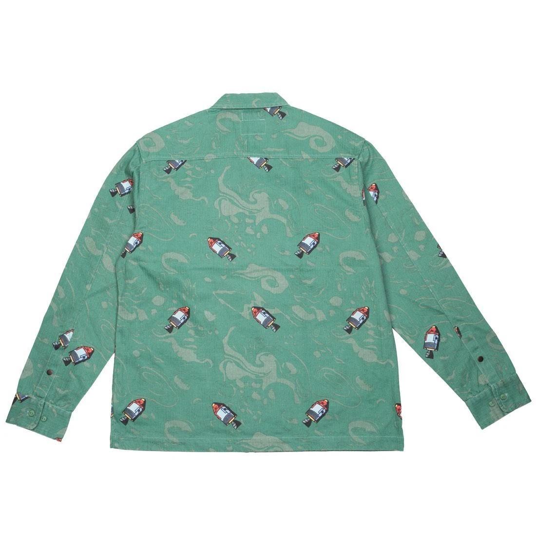 Billionaire Boys Club Men Space Woven Shirt (green) 4 Billionaire Boys Club Men Space Woven Shirt (green) - Image 2