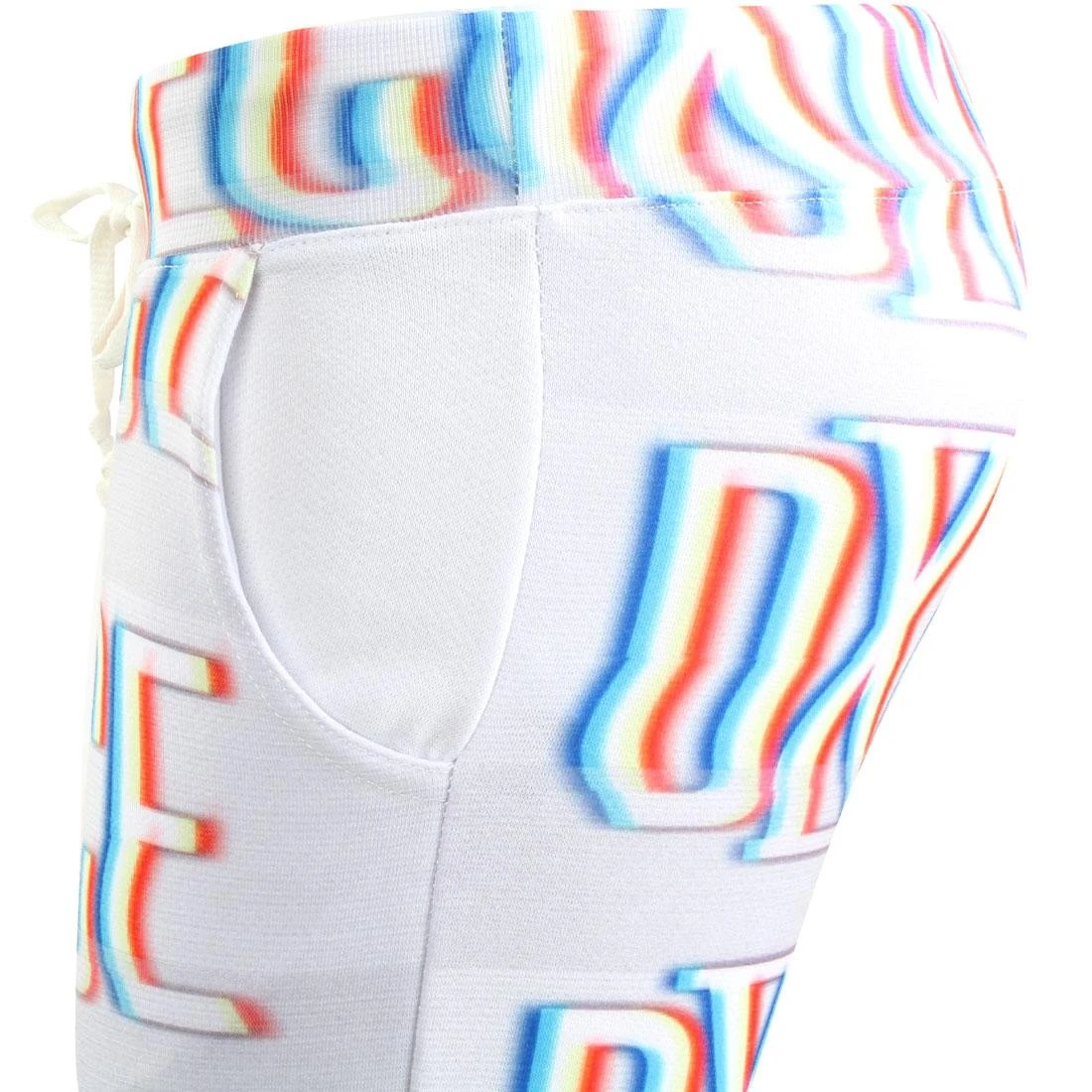 Dimepiece Women Blurred Logo Sweat Pants (white / Multi) 6 Dimepiece Women Blurred Logo Sweat Pants (white / Multi) - Image 4