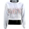 Dimepiece Women Blurred Logo Crop Sweater (white / Multi) 1S 2 Dimepiece Women Blurred Logo Crop Sweater (white / Multi) 1S -Tees Shop dpc14oc02wht thum1 48992