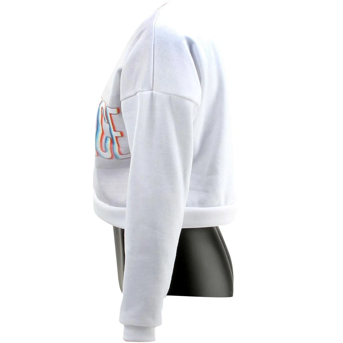 Dimepiece Women Blurred Logo Crop Sweater (white / Multi) 1S 5 Dimepiece Women Blurred Logo Crop Sweater (white / Multi) 1S - Image 3