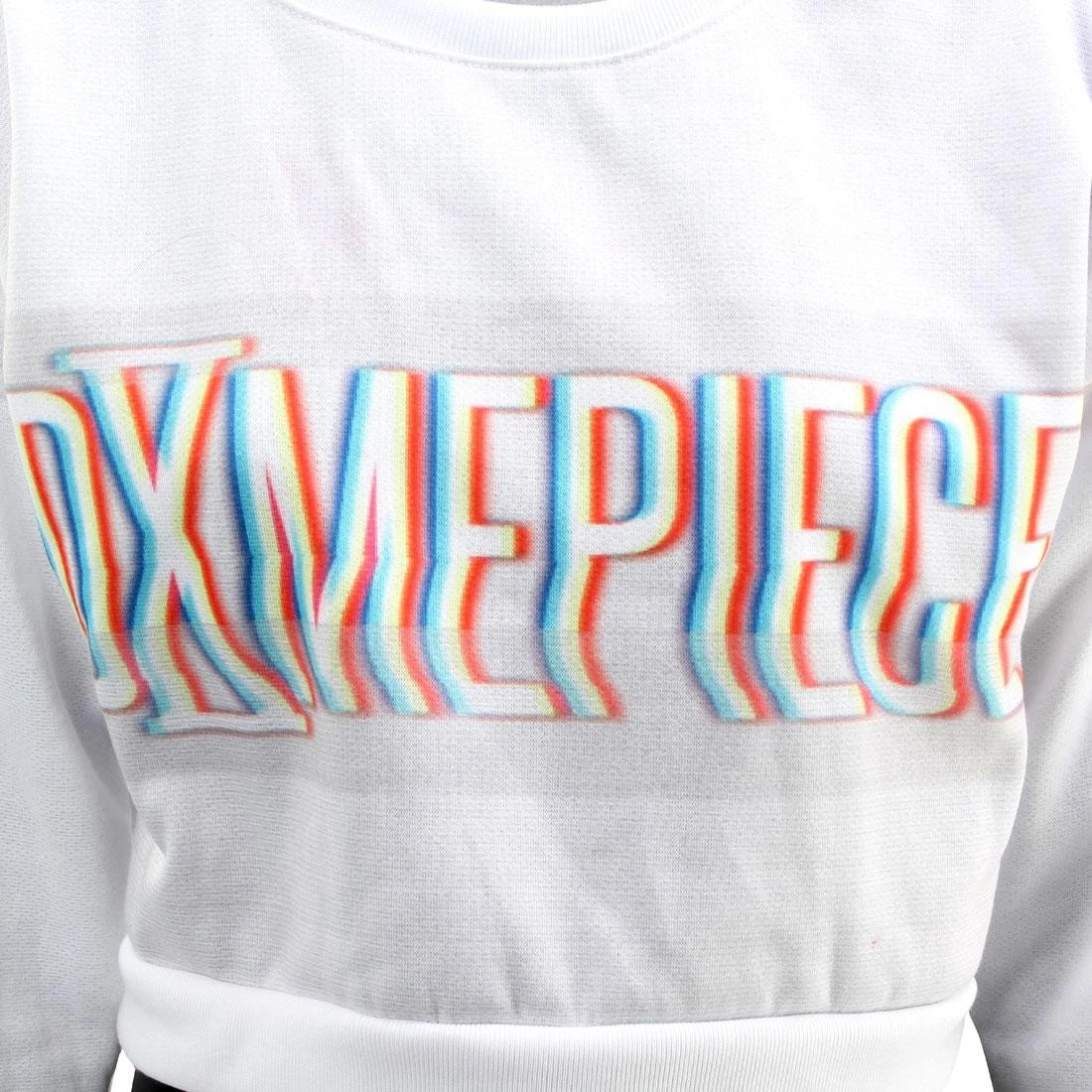 Dimepiece Women Blurred Logo Crop Sweater (white / Multi) 1S 6 Dimepiece Women Blurred Logo Crop Sweater (white / Multi) 1S - Image 4