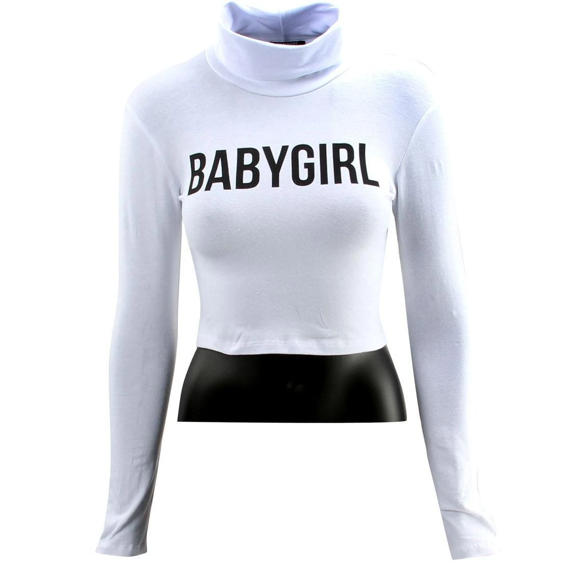 Dimepiece Women Babygirl Turtleneck Sweater (white) 3 Dimepiece Women Babygirl Turtleneck Sweater (white)