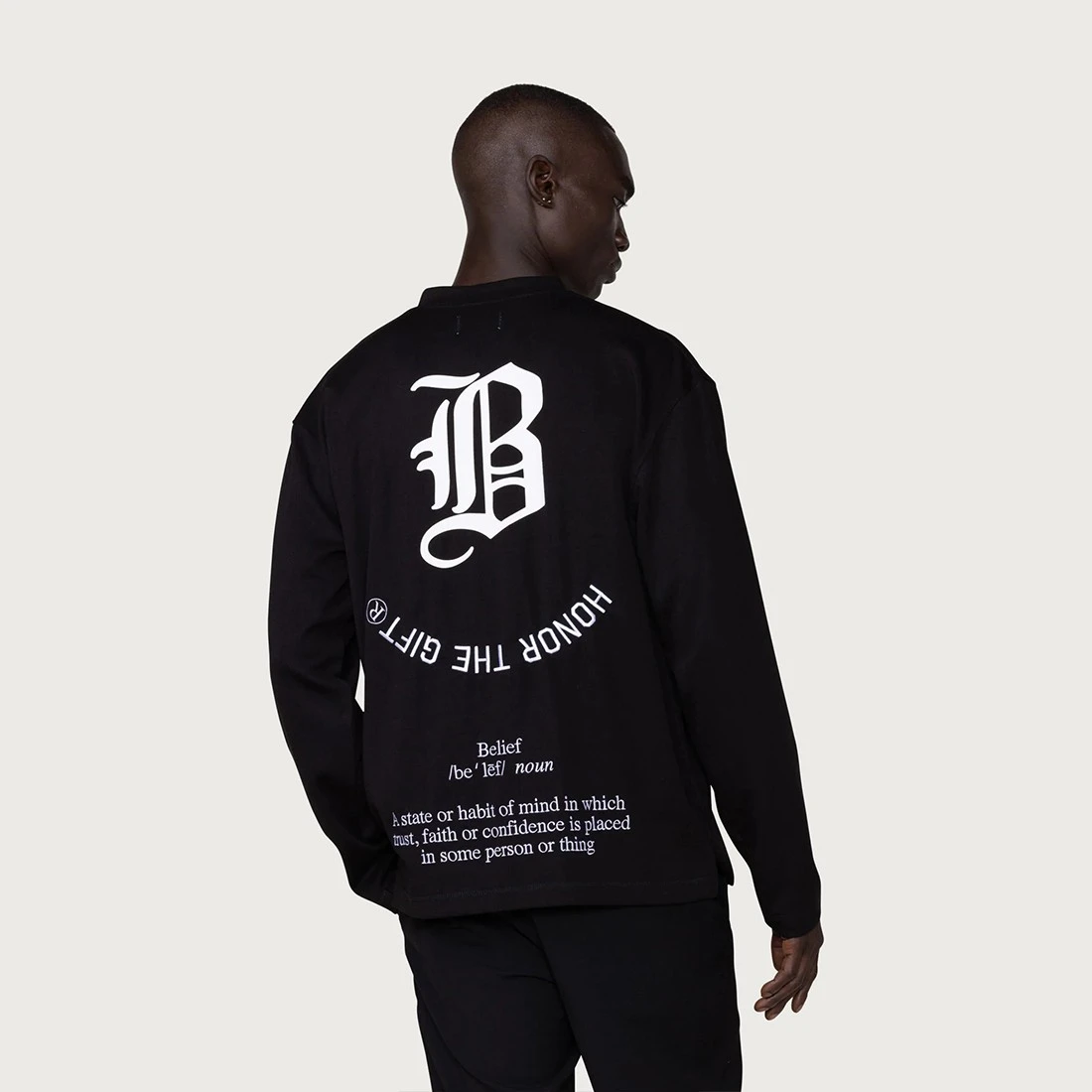 Honor The Gift Men Belief Long Sleeve Tee (black) 12 Honor The Gift Men Belief Long Sleeve Tee (black) - Image 10