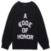 Honor The Gift Men Code Of Honor Sweater (black) -Tees Shop hgg220454blk 1