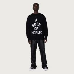 Honor The Gift Men Code Of Honor Sweater (black) -Tees Shop hgg220454blk 2