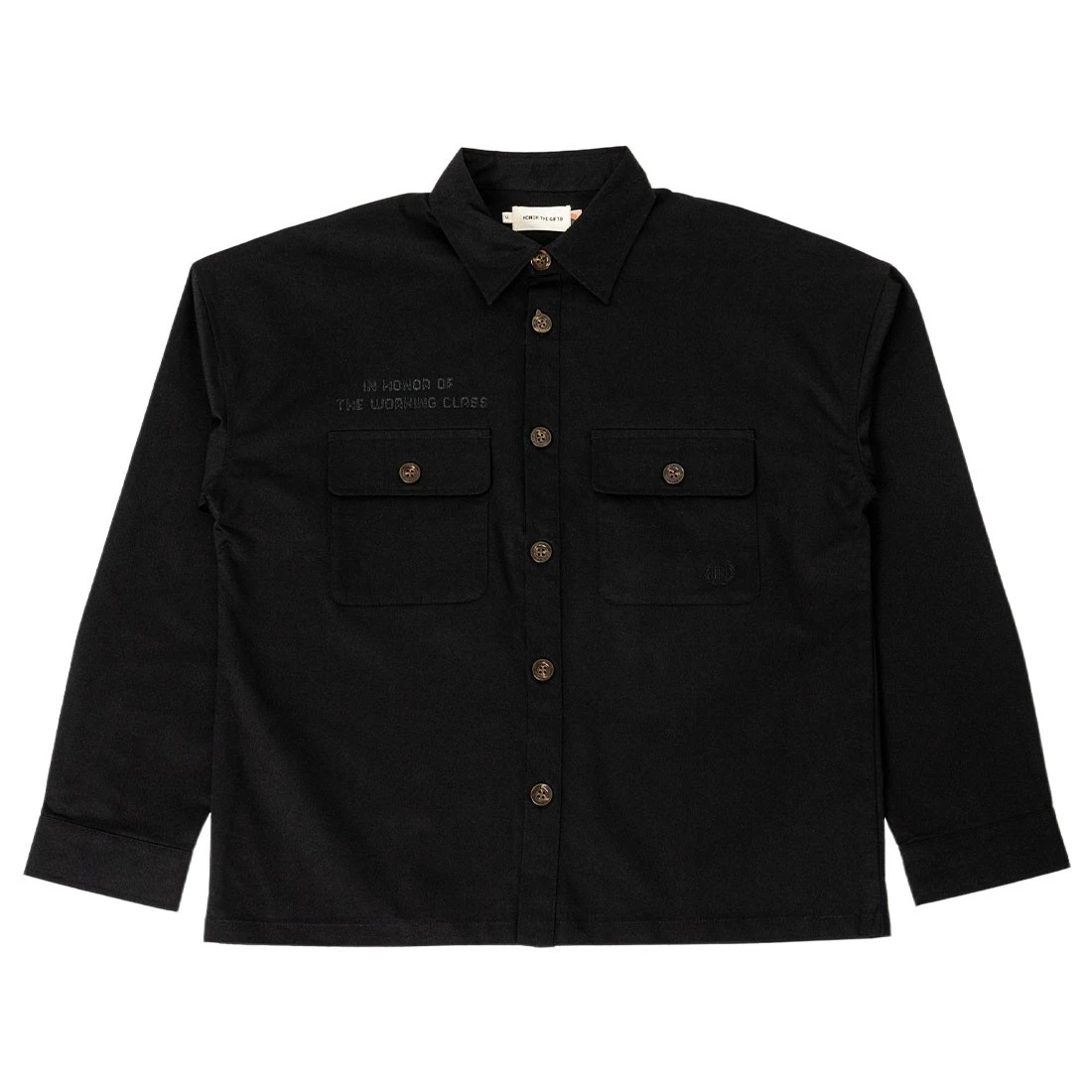 Honor The Gift Men Long Sleeve Working Class Shirt (black) 3 Honor The Gift Men Long Sleeve Working Class Shirt (black)