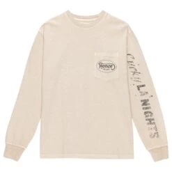 Honor The Gift Men Lucky Hand Long Sleeve Tee (white / Cream)