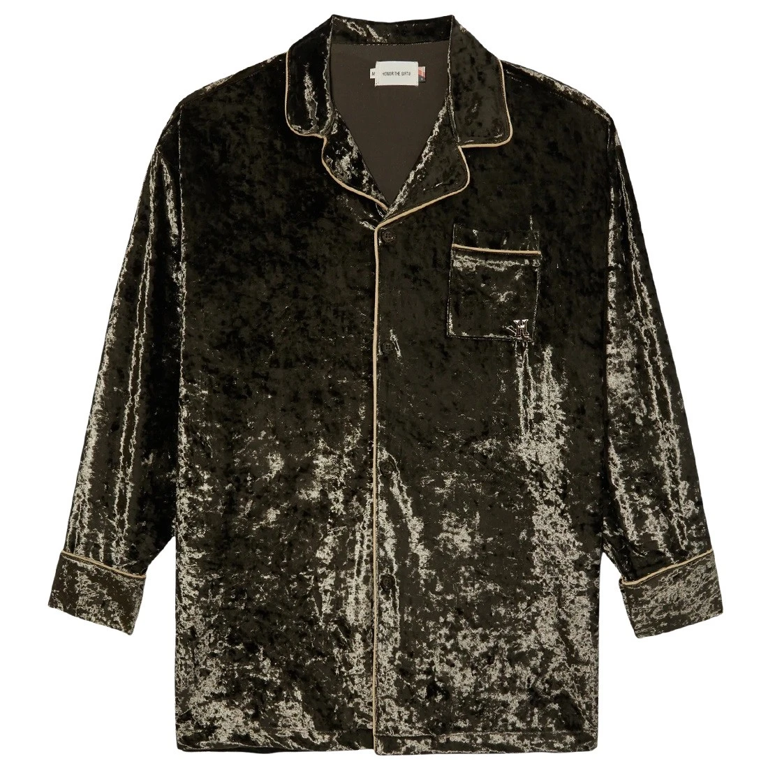 Honor The Gift Women Velvet PJ Button Top (black) 5 Honor The Gift Women Velvet PJ Button Top (black) - Image 3