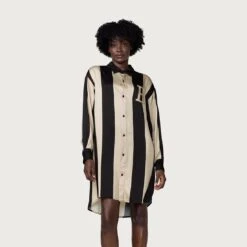 Honor The Gift Women Shirt Dress (black) 11 Honor The Gift Women Shirt Dress (black) -Tees Shop hgwg220331blk 4