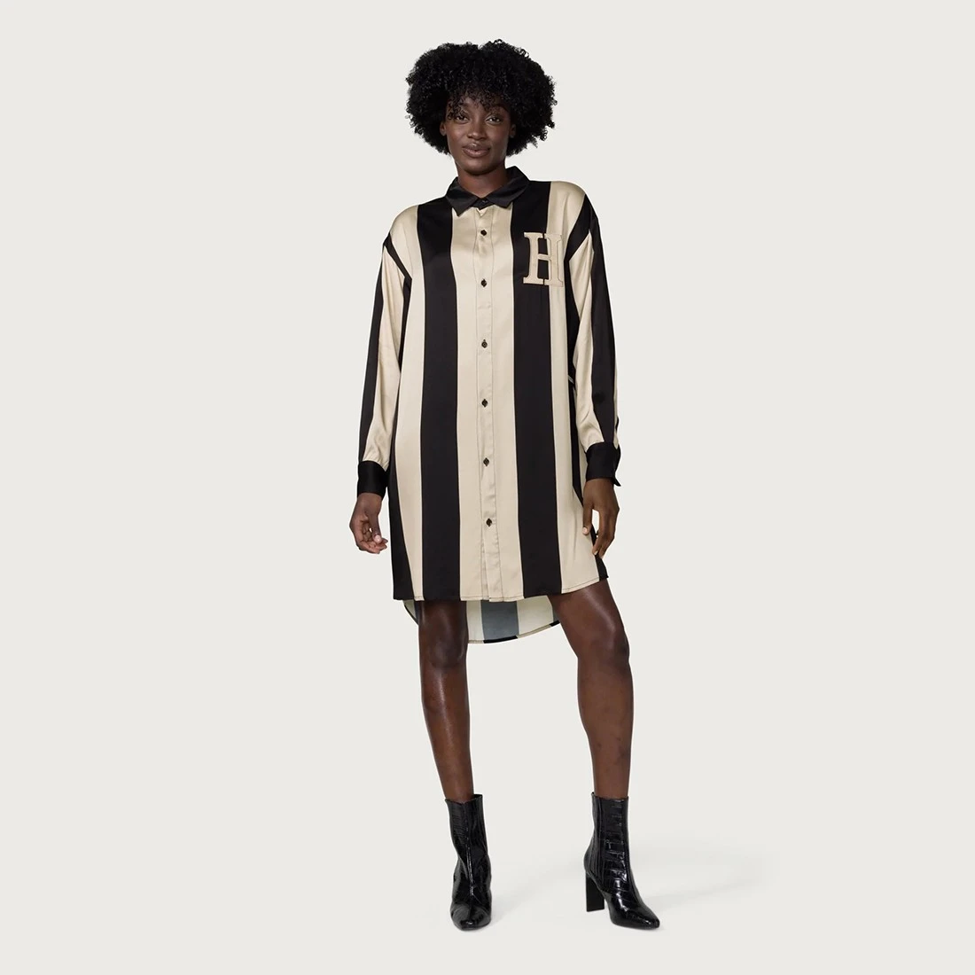 Honor The Gift Women Shirt Dress (black) 7 Honor The Gift Women Shirt Dress (black) - Image 5