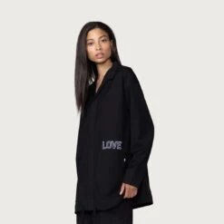 Honor The Gift Women Love Button Up Shirt (black) 15 Honor The Gift Women Love Button Up Shirt (black) -Tees Shop hgwg220445blk 7