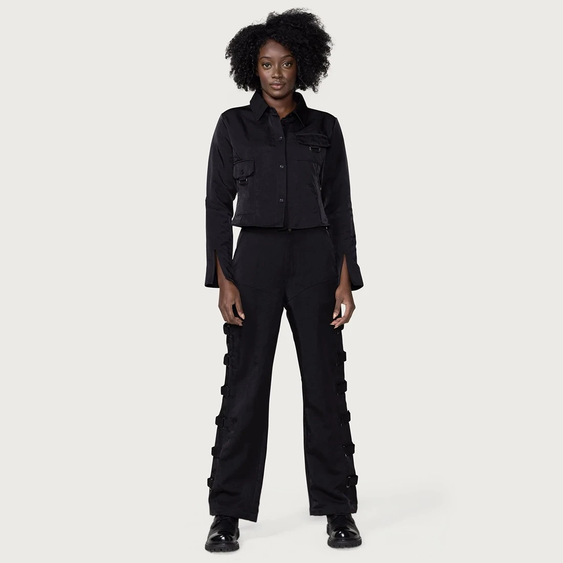 Honor The Gift Women Cadet Top (black) 9 Honor The Gift Women Cadet Top (black) - Image 7