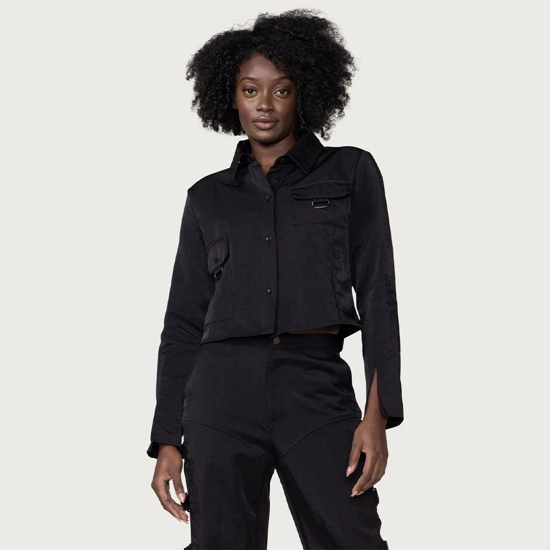 Honor The Gift Women Cadet Top (black) 10 Honor The Gift Women Cadet Top (black) - Image 8