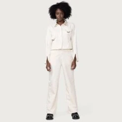 Honor The Gift Women Cadet Top (cream) 9 Honor The Gift Women Cadet Top (cream) -Tees Shop hgwg230130crm 3