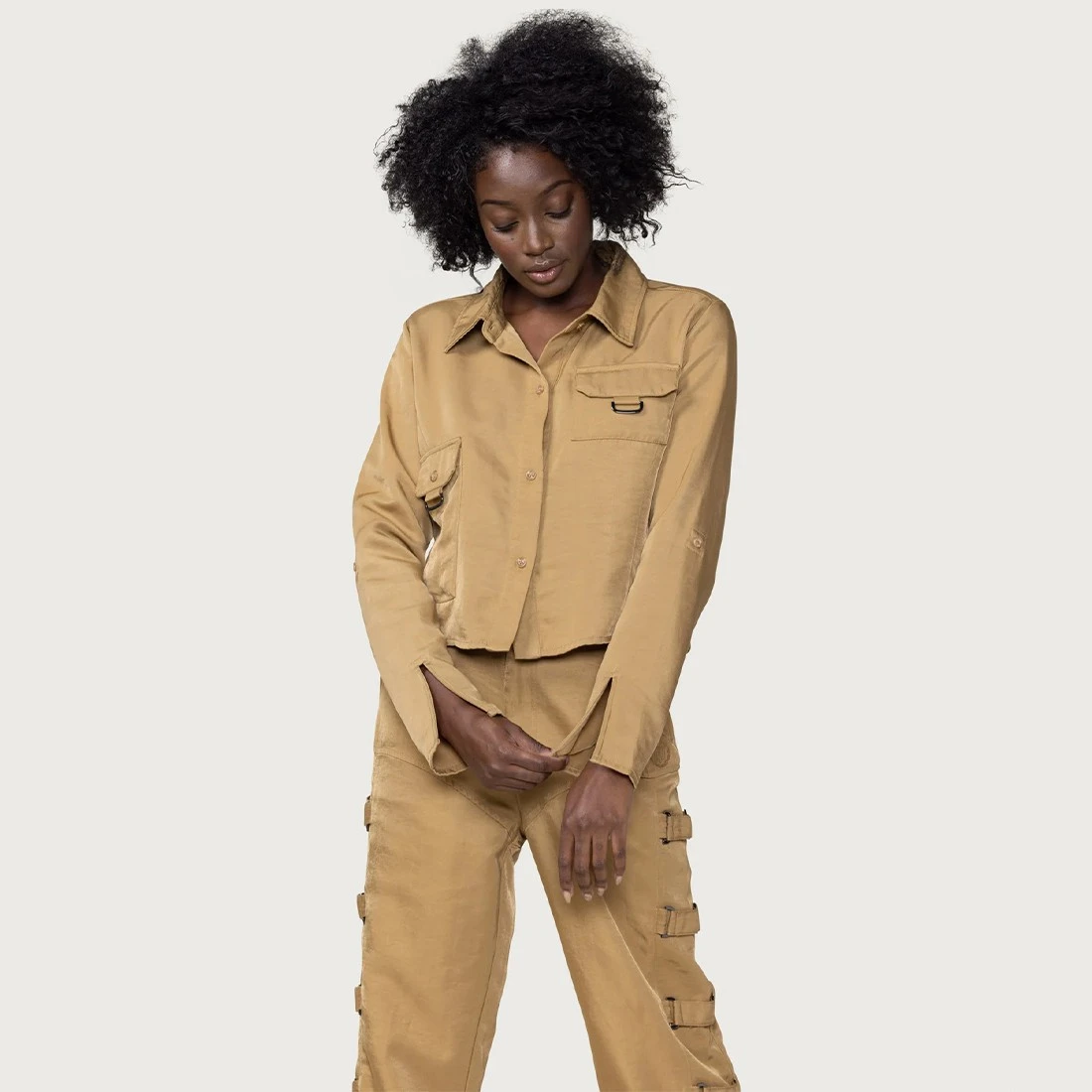 Honor The Gift Women Cadet Top (khaki) 10 Honor The Gift Women Cadet Top (khaki) - Image 8