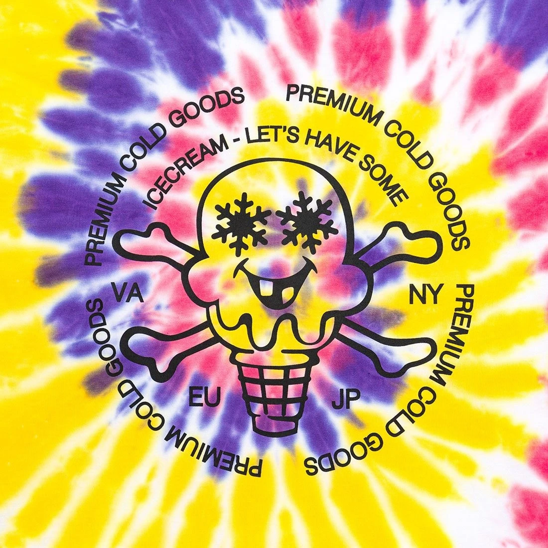 Ice Cream Men Cold Goods Long Sleeve Tee (multi / Tie Dye) 4 Ice Cream Men Cold Goods Long Sleeve Tee (multi / Tie Dye) - Image 2