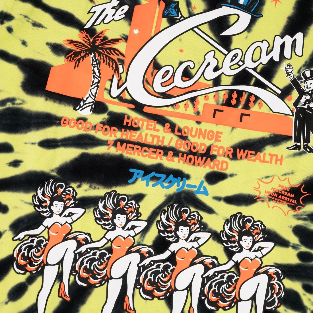 Ice Cream Men Wales Long Sleeve Knit Tee (black / Neon Yellow) 6 Ice Cream Men Wales Long Sleeve Knit Tee (black / Neon Yellow) - Image 4