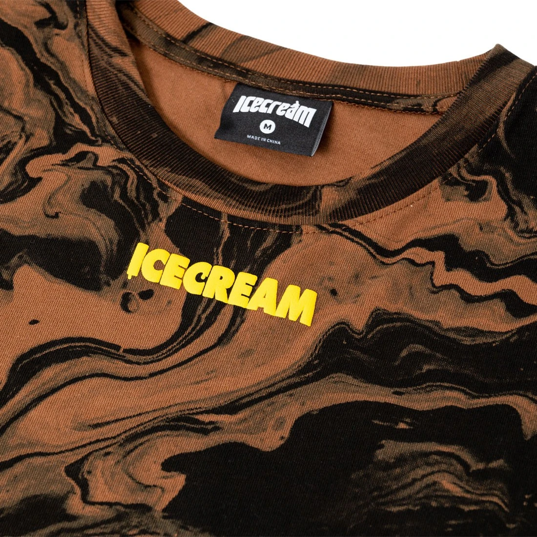 Ice Cream Men Marble Long Sleeve Tee (brown) 4 Ice Cream Men Marble Long Sleeve Tee (brown) - Image 2