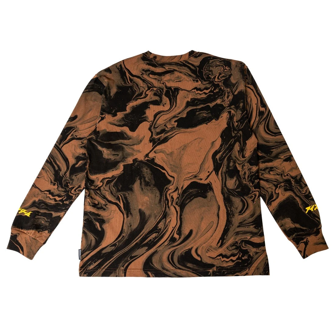 Ice Cream Men Marble Long Sleeve Tee (brown) 6 Ice Cream Men Marble Long Sleeve Tee (brown) - Image 4