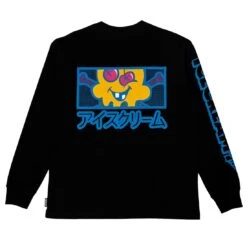 Ice Cream Men Cones N Bones Long Sleeve Knit Tee (black) 8 Ice Cream Men Cones N Bones Long Sleeve Knit Tee (black) -Tees Shop ik4216305blk 3