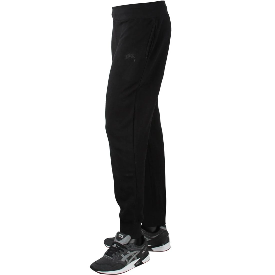 Stussy Men Tonal Stock Fleece Pants (black) 5 Stussy Men Tonal Stock Fleece Pants (black) - Image 3