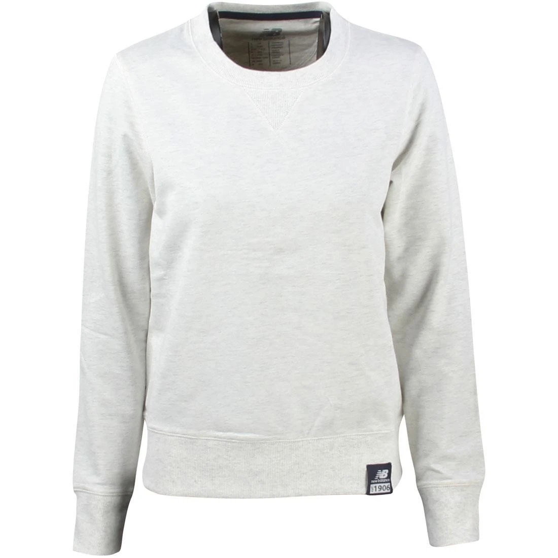 New Balance Women Crewneck Sweater (gray / Sea Salt Heather) 3 New Balance Women Crewneck Sweater (gray / Sea Salt Heather)