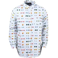 Lazy Oaf Men Medicated Shirt (white / Blue)