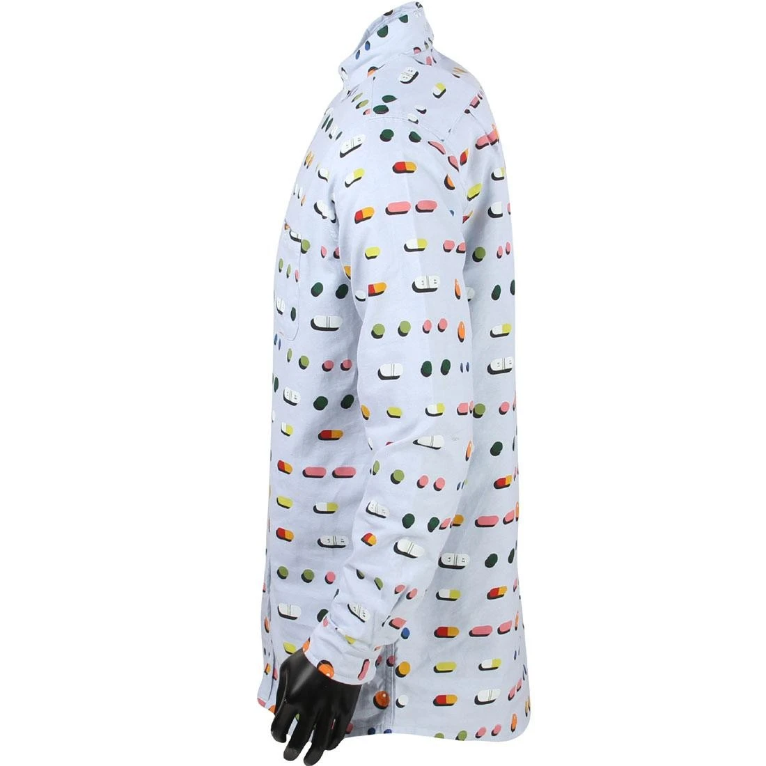 Lazy Oaf Men Medicated Shirt (white / Blue) 5 Lazy Oaf Men Medicated Shirt (white / Blue) - Image 3