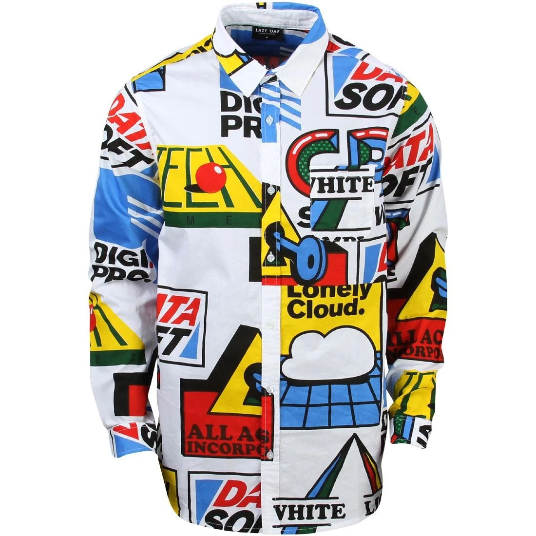 Lazy Oaf Men Software Shirt (white / Yellow) 3 Lazy Oaf Men Software Shirt (white / Yellow)