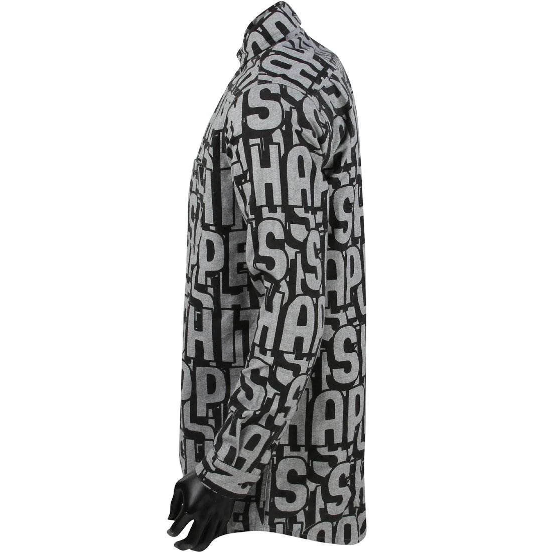 Lazy Oaf Men Shit Happens Shirt (black / Gray) 4 Lazy Oaf Men Shit Happens Shirt (black / Gray) - Image 3