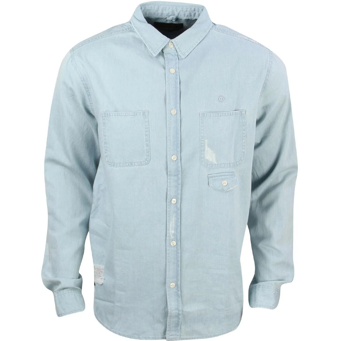 10 Deep Men Destructo Long Sleeve Shirt (blue / Light Damage) 3 10 Deep Men Destructo Long Sleeve Shirt (blue / Light Damage)