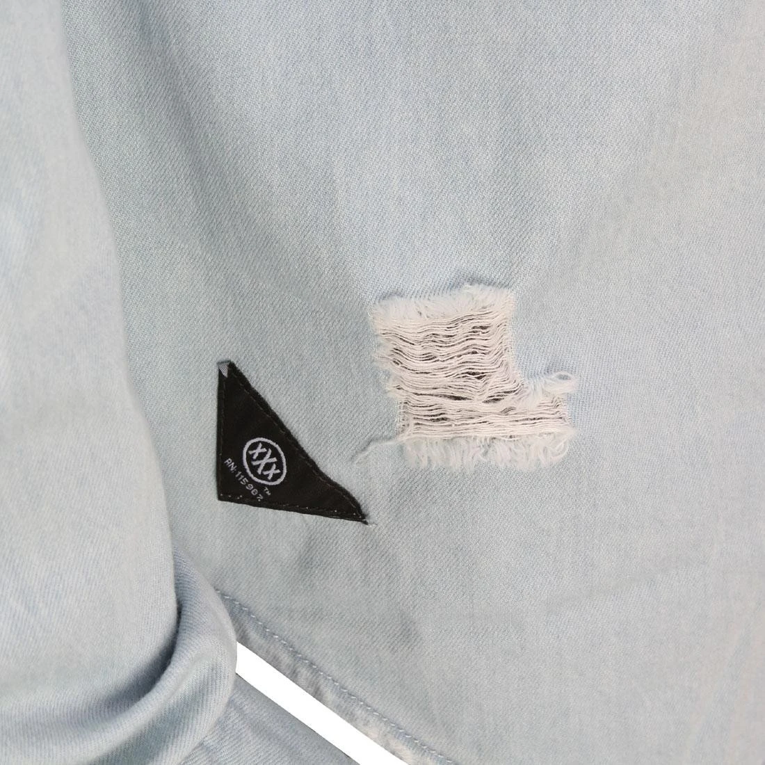 10 Deep Men Destructo Long Sleeve Shirt (blue / Light Damage) 6 10 Deep Men Destructo Long Sleeve Shirt (blue / Light Damage) - Image 4