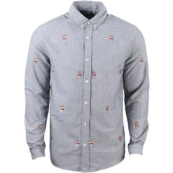 Lazy Oaf Men Pack A Day Long Sleeve Shirt (blue)