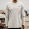 BAIT Men Core Long Sleeve Tee (gray) -Tees Shop img 4479